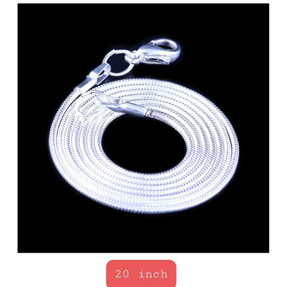 20 inch Silver Snake Chain
